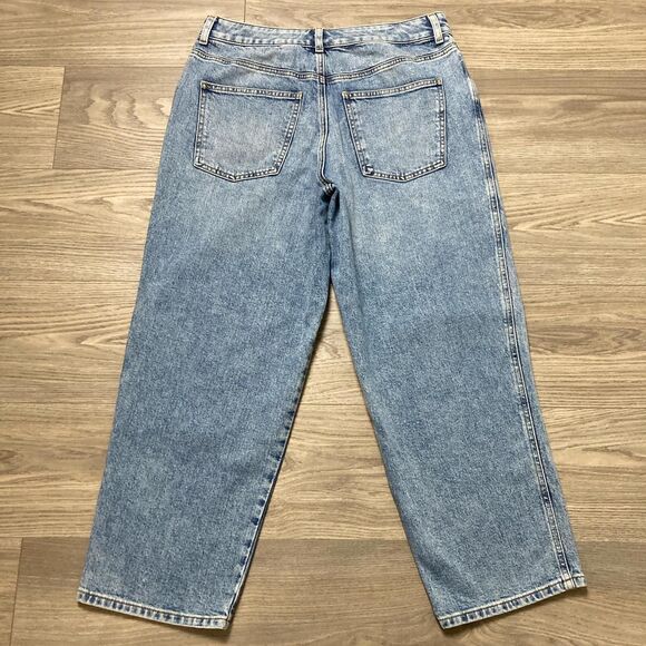 Talbots High Waist Straight Ankle Jean Size 8 Wide Leg - Picture 8 of 8